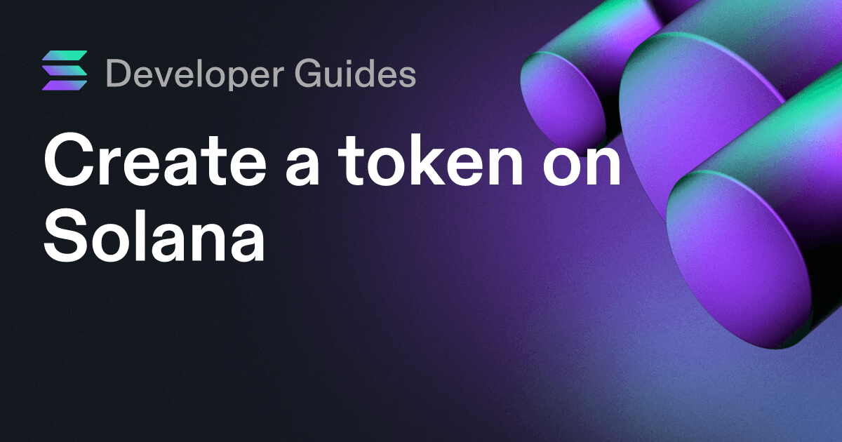 Create a token on Solana