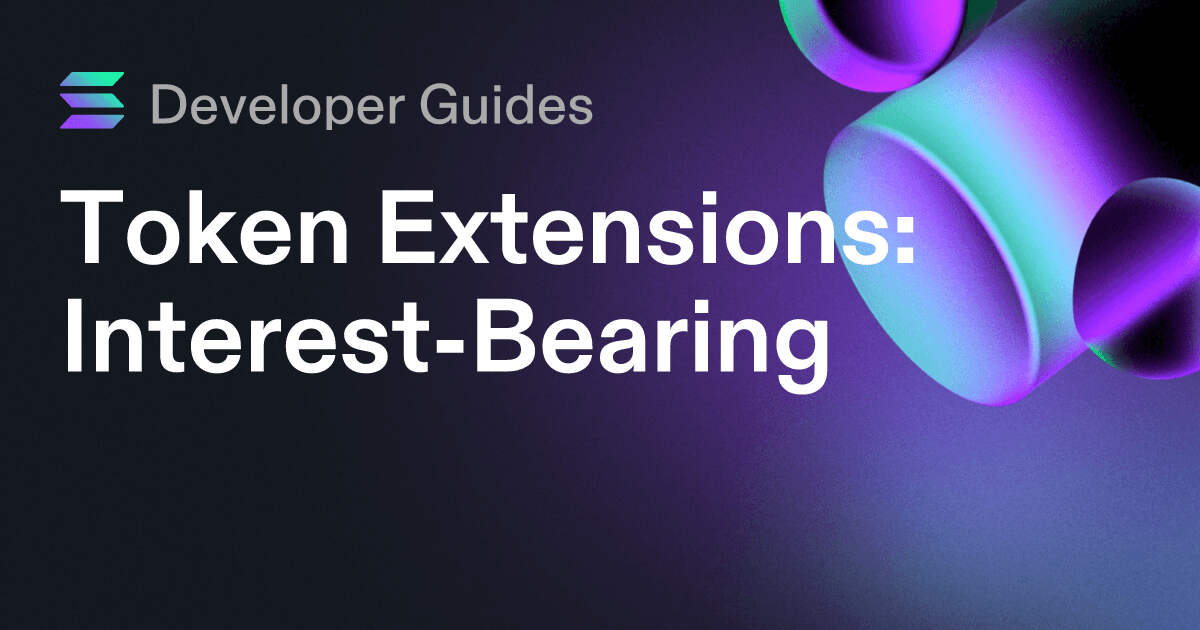 How to use the Interest-Bearing extension