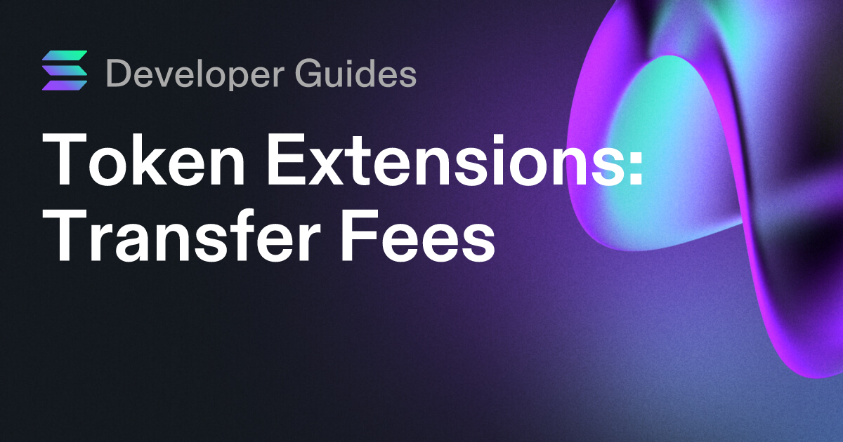 How to use the Transfer Fee extension